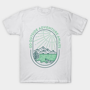 Go Outside Adventure Awaits 2 T-Shirt